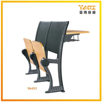 Yaqi college university folding chair and desk lecture hall furniture