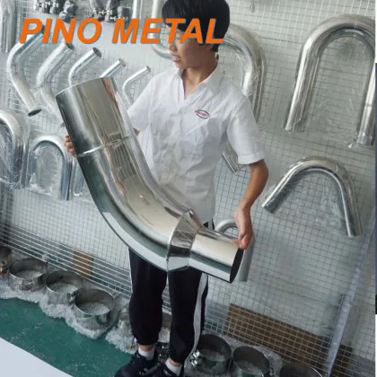 8 Inch Pickett Style Exhaust Elbow - Peterbilt Lincoln Chrome