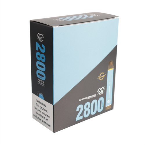 뜨거운 판매 일회용 시샤 펜 퍼프 플렉스 2800puffs