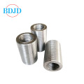 Parallel thread steel bar splicing coupler