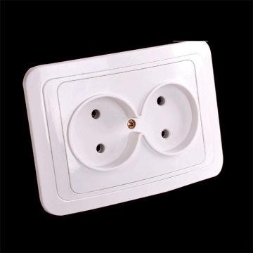 New Type Eu korea 16A dual wall electric socket outlet