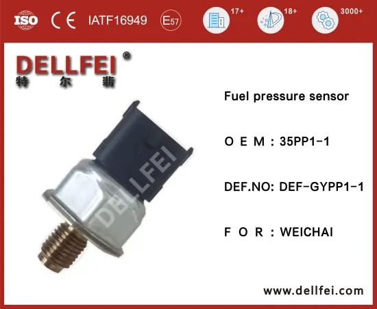 Fuel Injection Parts Common Rail Pressure Sensor 35PP1-1 for WEICHAI