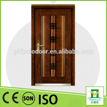 High quality good design steel wood Armored door for Turkey market