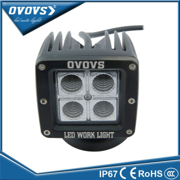 ovovs factory price hot sale 12w 12v 24v offroad driving led work lamp for truck suv atv