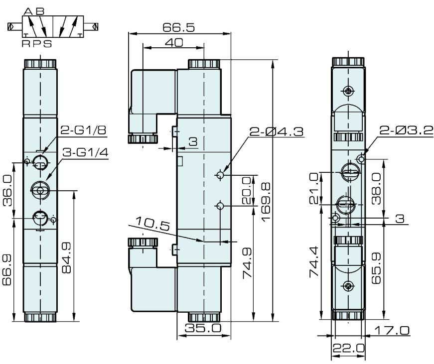 4V220-08 AirTac Type Pneumatic Solenoid Valve