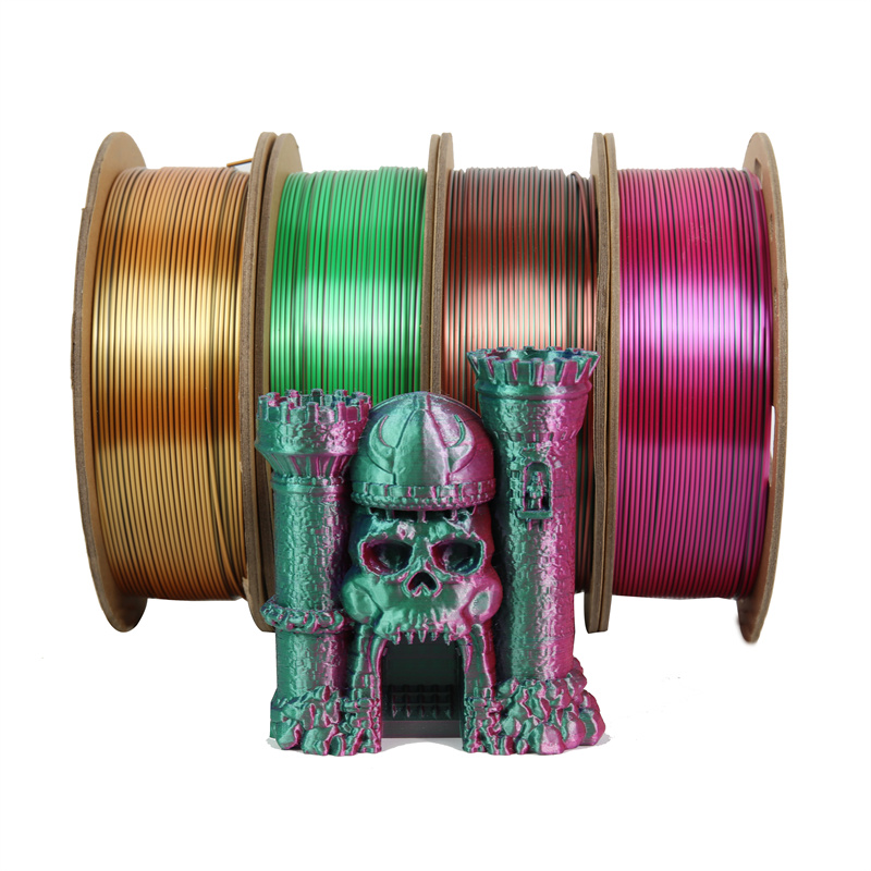 Shiny Silk Dual Color PLA Filament