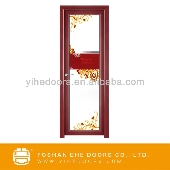 New design best price and high quality aluminum interior door for bathroom