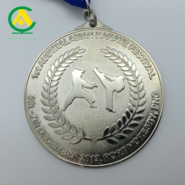Zinc Alloy Custom Award Medal with Ribbon