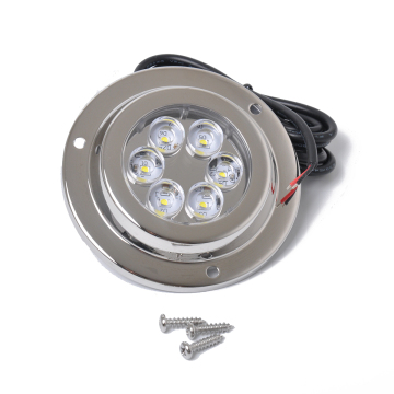 12V/24V 6*2W 316 Stainless Marine IP68 High Power Blue Underwater LED Light