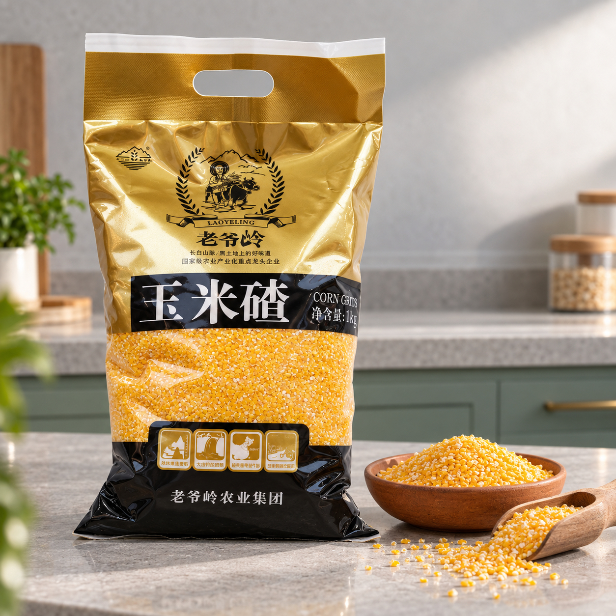 Organic mixed grain corn grits4