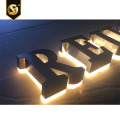 Halo Lighting Effect Stainless Steel Backlit Sign Sign