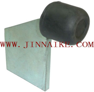 gate stopper with big rubber cap