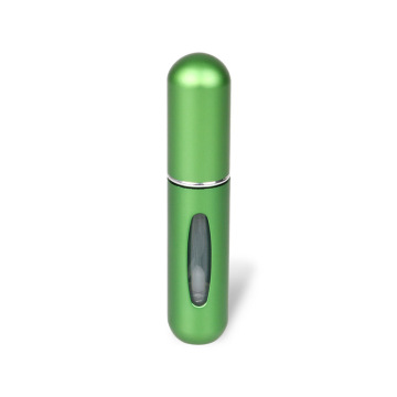 8 ml 5 ml mini bouteille d&#39;atomiseur de parfum vert en aluminium en aluminium en aluminium en or