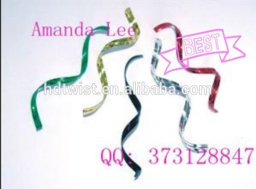 10cm cut golden/sliver PET/plastic Twist Ties for bread/lollipop/candy bags