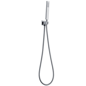 Brass flat square luxury hand shower set