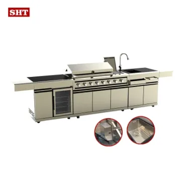 Hot Sale SUS304 Garden Barbecue Outdoor Island Kitchen Cabinet