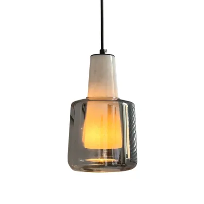 Modern Luxury LED Chandelier Designer Marble Glass Bedside Lamp