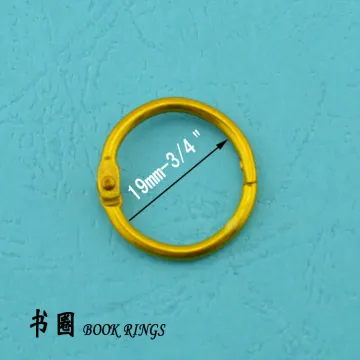 19mm-3/4'' metallic color book ring