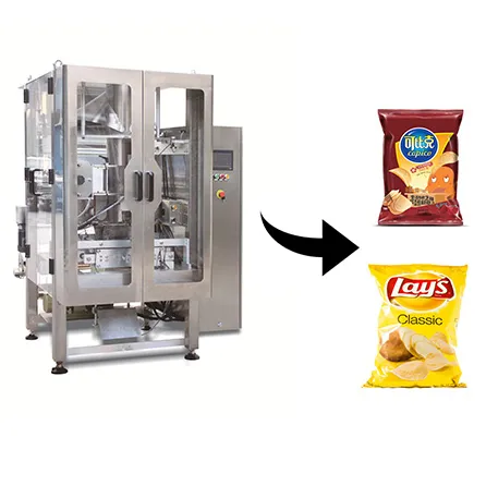 Vertical Filling Sealing Packaging Machine for Curd, Shrimp Crackers, Screw - 500g, 1kg, 2kg VFFS