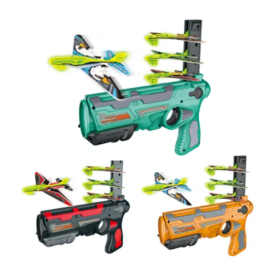 Outdoor Air Toy: Children's Catapult Shooting Foam Plane Gun