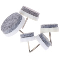 10Pcs/lot Furniture Nails Felt Pads For Furniture Feet Skid Glide For Screwing Floor Protector Table Chair Leg 18/20/22/24/30mm