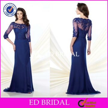 XL681 2014 cutom made long sleeve covered back floor length mother of the bride dresses