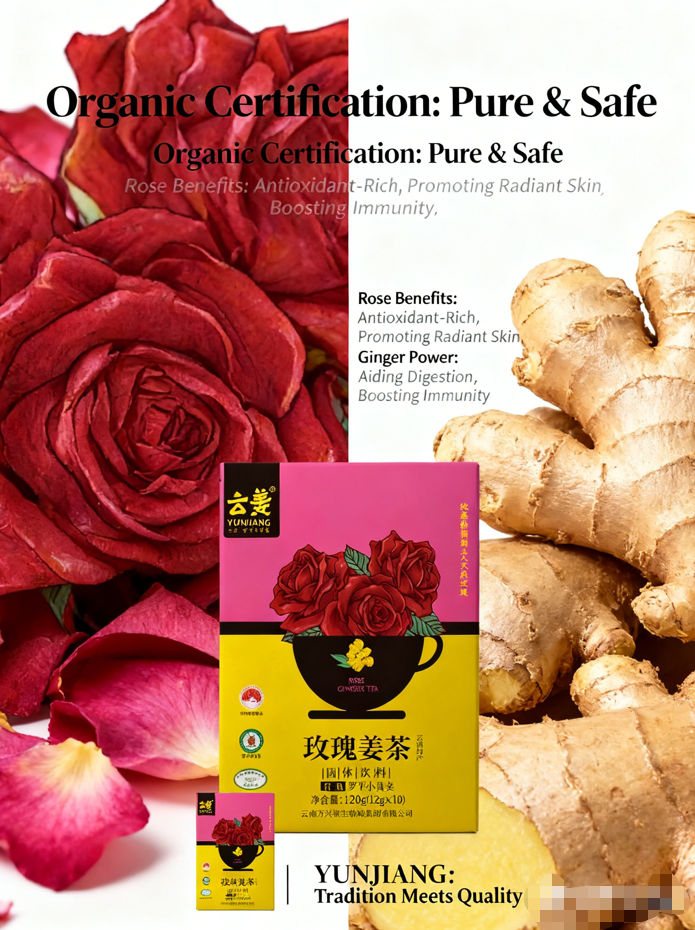 Yellow Box Rose Ginger Tea