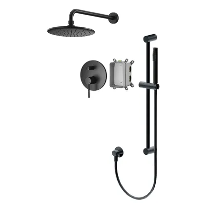 Copper Shower Systems With Rain Shower And Handheld