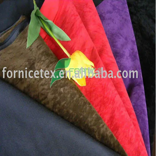 plain flocking fabric for make shoes