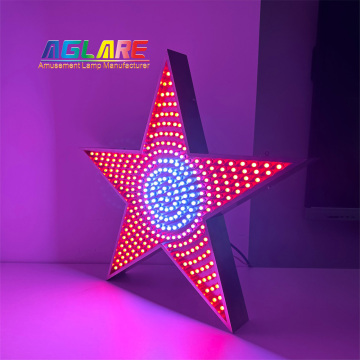 IP65 Outdoor Waterproof LED Panel Light - Stainless Steel Star Shape Decorative String Lights (295Pcs)