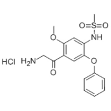 N- (4- (2-aminoacetyl) -5-metoxi-2-fenoxifenyl) metansulfonamidhydroklorid CAS 149436-41-9