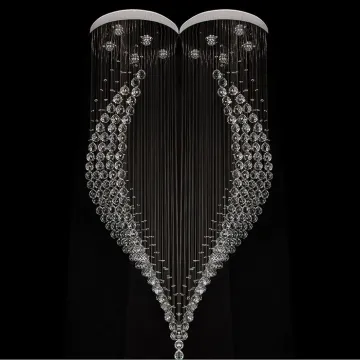 indoor crystal lighting led ring chandelier