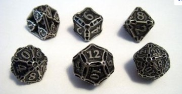 metal 12 sided dice