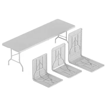 Benjia Outdoor HDPE 5ft Folding Picnic Table: A Durable Plastic Square Dining Solution