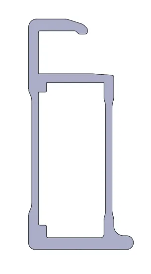 Aluminum PV solar module frame-2052