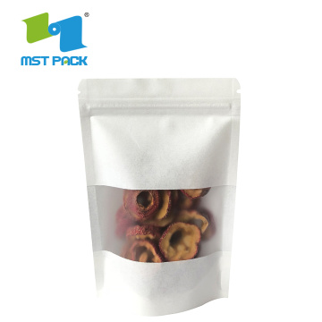 Stand Up Food Ziplock Plastic Kraft Paper Poss