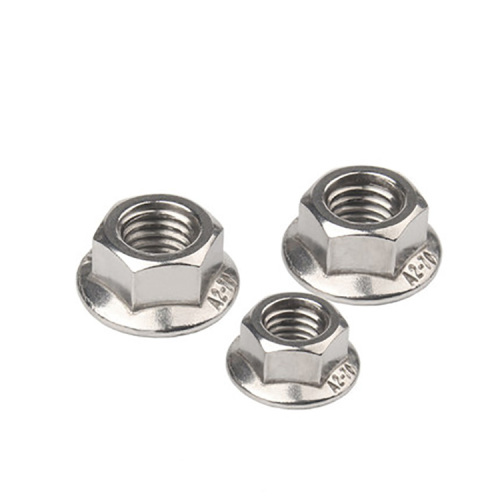 Stainless steel Hexagon nuts with flange M5M6M8M10