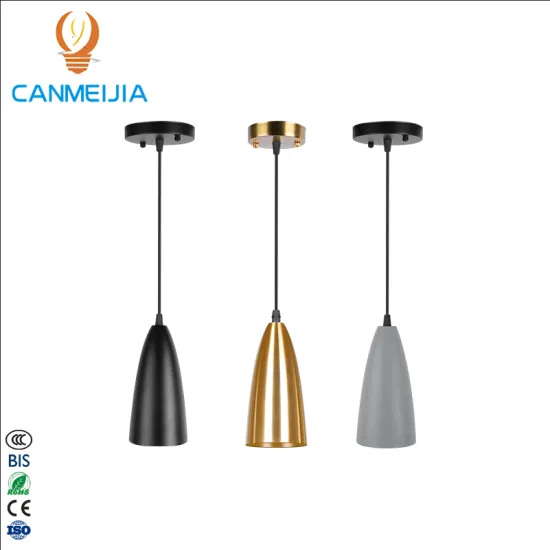 Modern Nordic Wooden Iron Pendant Light for Dining Room and Kitchen