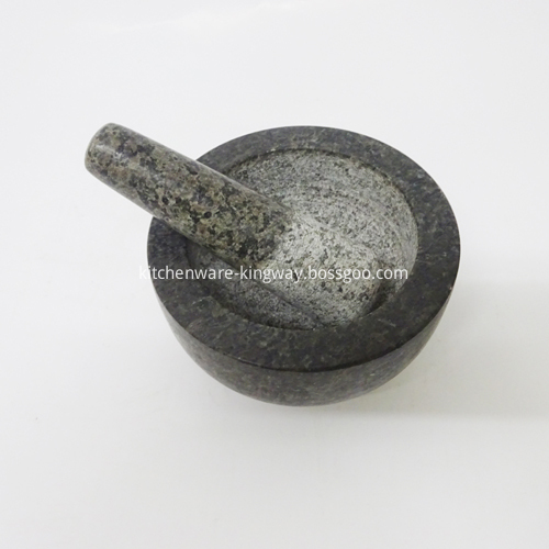 Black Granite Mortar and Pestle Set