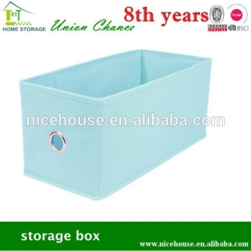 Fabric cardboard drawer home organizer with eyelet