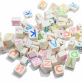 100Pcs Polymer Clay Letter Beads für Armband Schmuck Dekoration Handmade Letter Charms Schlüsselanhänger DIY Craft