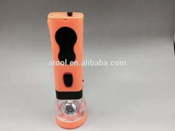 0.5w+4led solar power rechargeable led flashlight