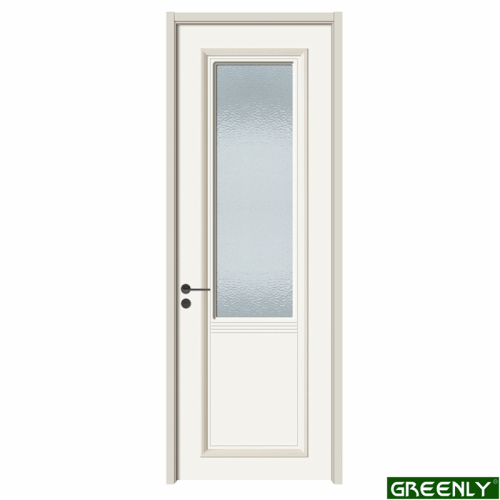 Interior Primer White Wooden Door With Glass