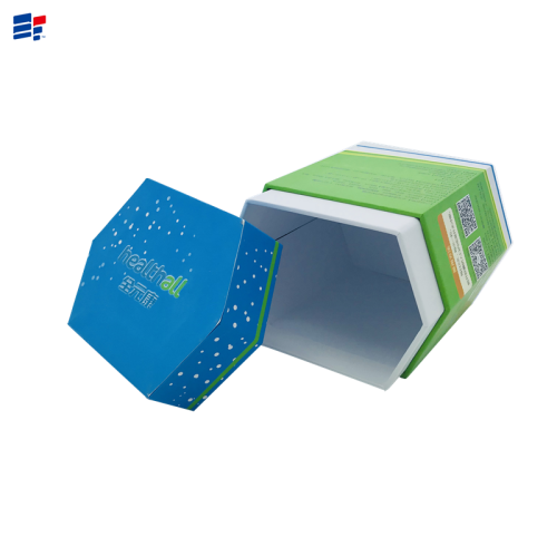 Color irregular shape snack paper box