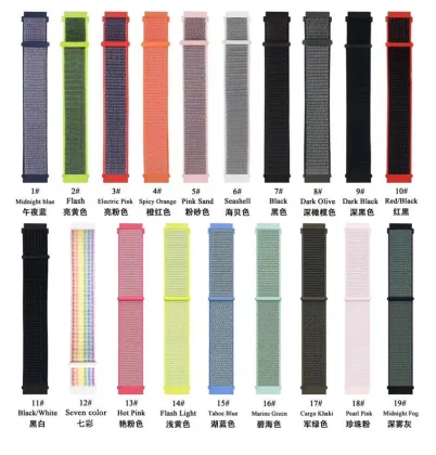 18mm, 20mm, 22mm Sport Silicone Watch Bands for Garmin Venu, Vivoactive 3/4, Forerunner