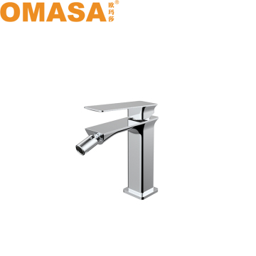 OMASA Brass Chrome Plating Flat Shape Washing Bidet Mixer