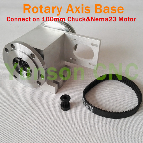 CNC 4th Axis Hollow Shaft Rotary Axis Base