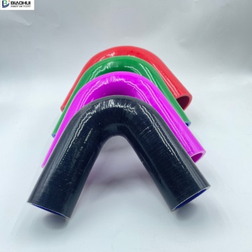 Automotive Universal Coolant Heater Flexible 45 Degree Reinforced Silicone Rubber Hose
