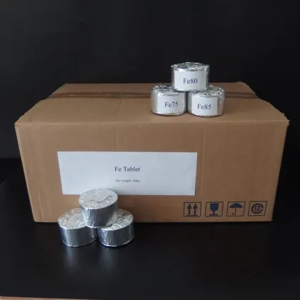 Aluminum Industry Metal Additive Fe80 Fe85 Blocks Aluminium