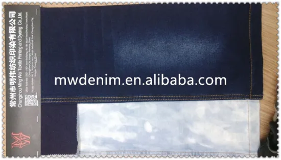 Indigo stretch french terry fabric